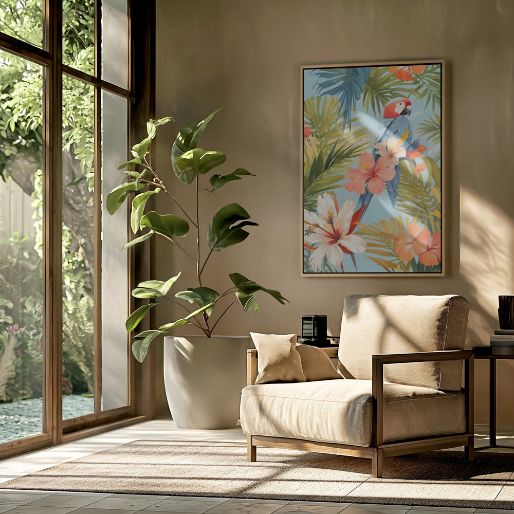Macaw Tropical Solitude | Poster