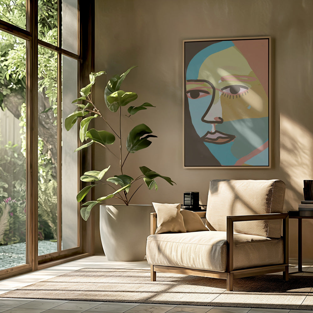 Abstract gezicht | Poster