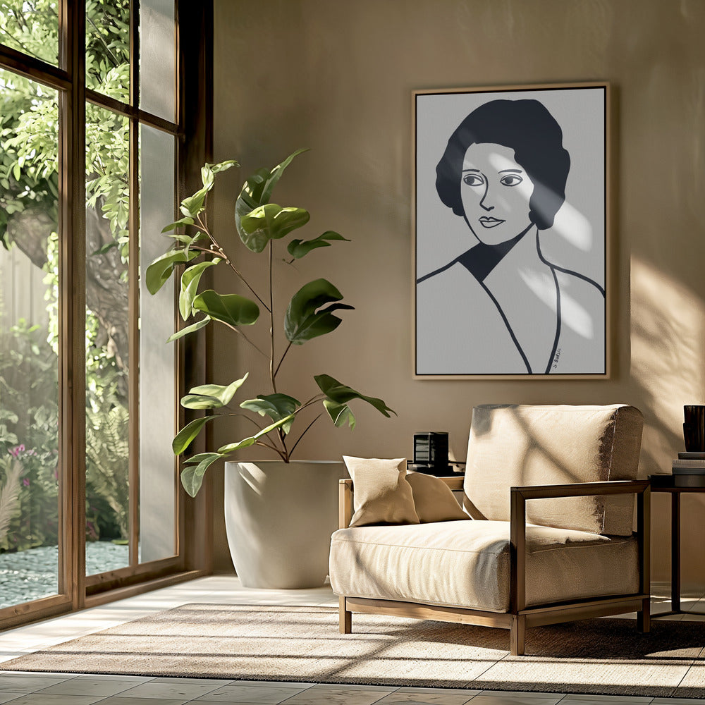 Vintage vrouw | Poster