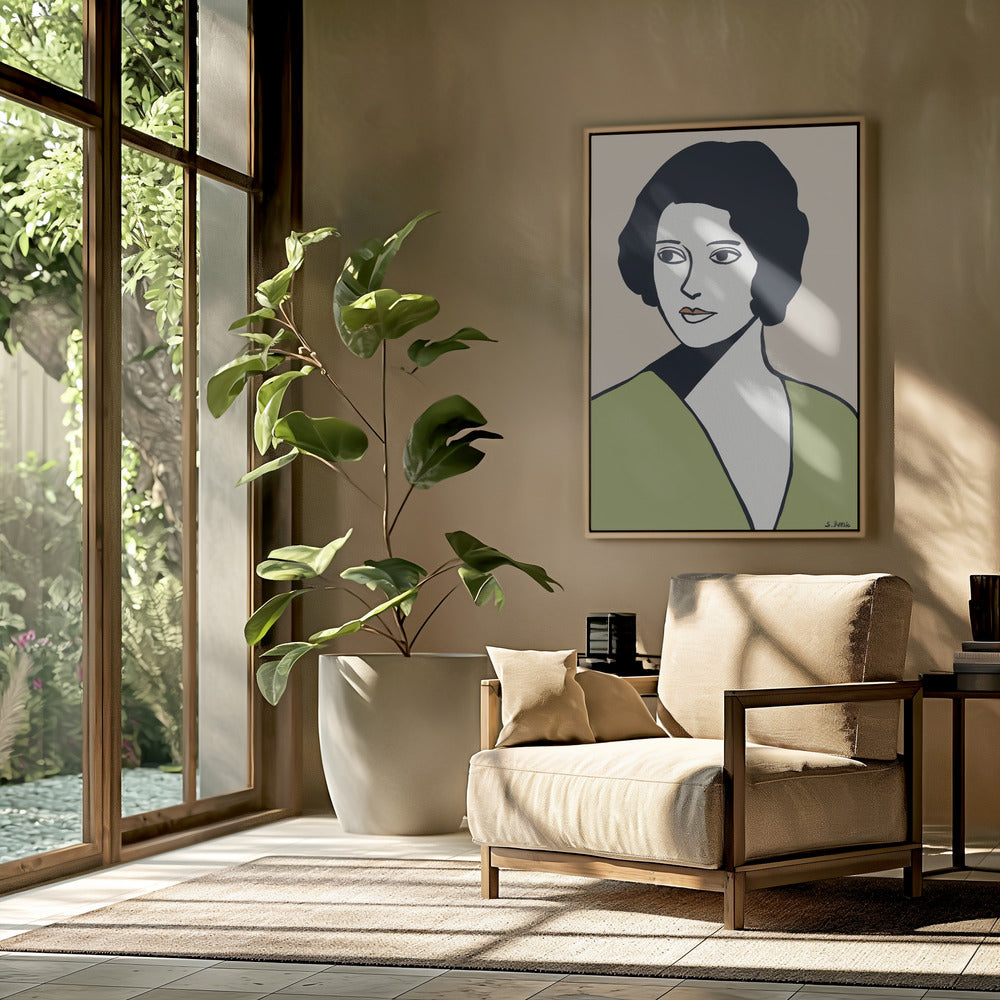 Vintage vrouw | Poster