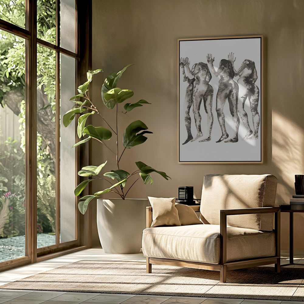 4 Figuren (zonder hoofd) | Poster