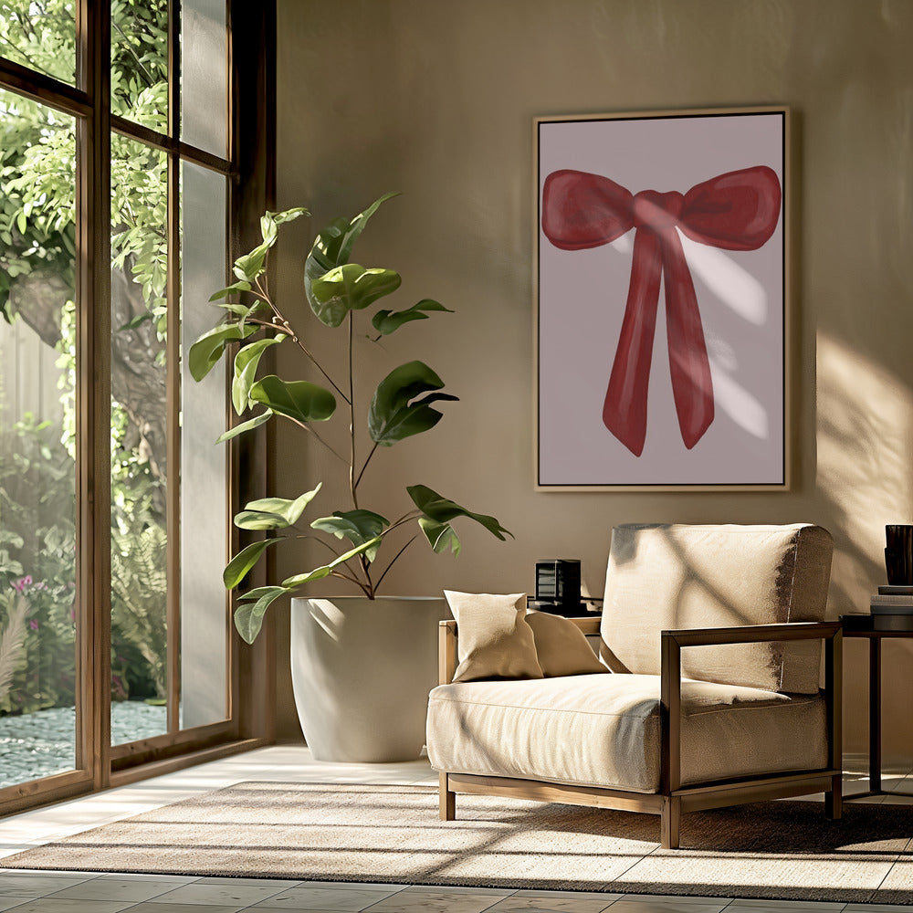 Scharlaken lint vastgebonden | Poster