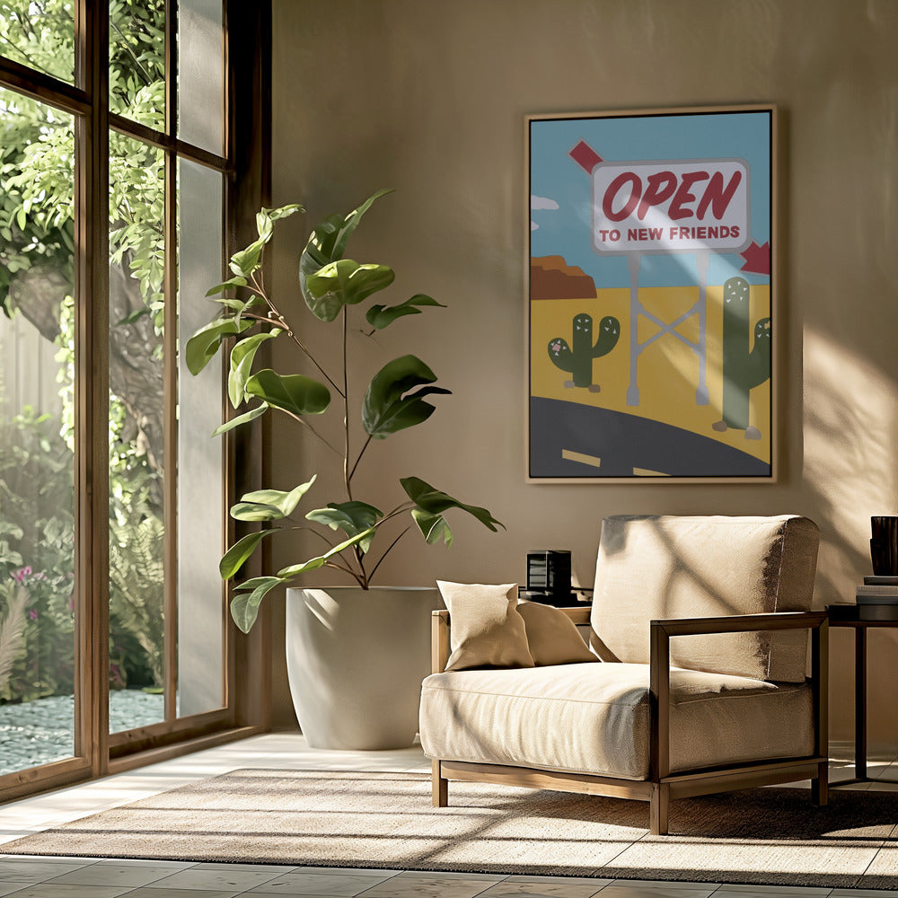 Open voor nieuwe vrienden | Poster