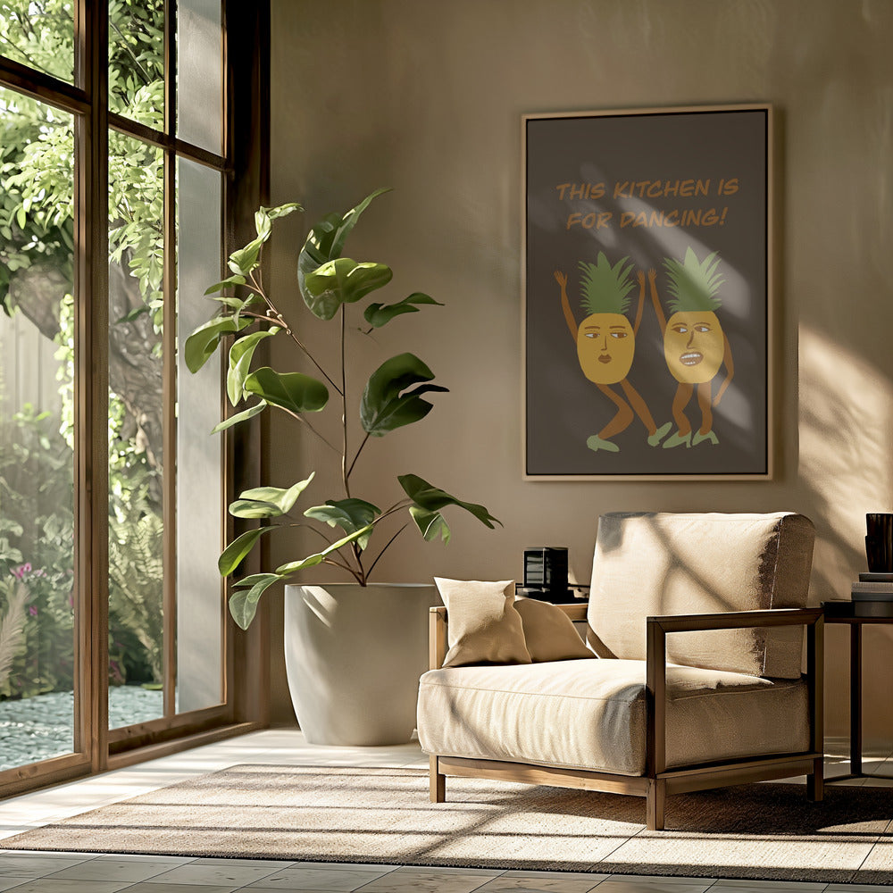 Dansende ananas | Poster