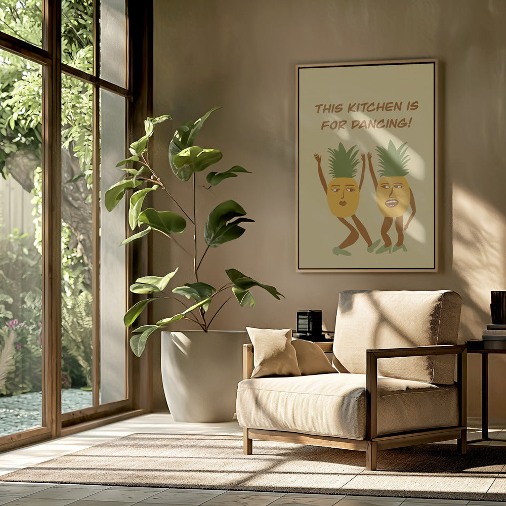 Dansende ananas | Poster