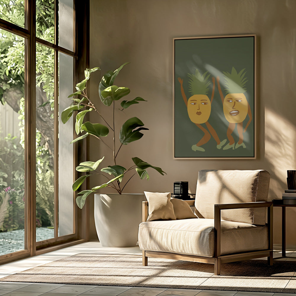 Dansende ananas | Poster