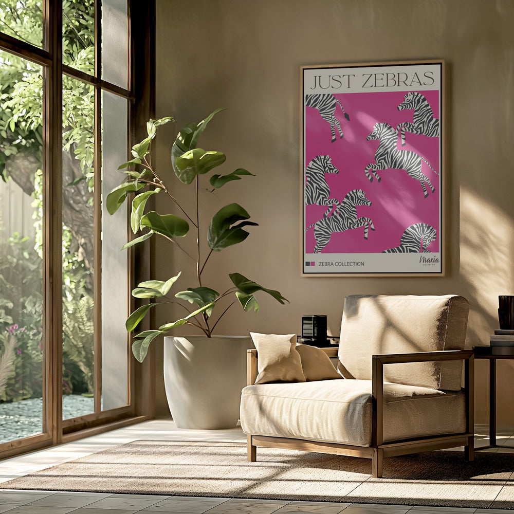 JUST ZEBRAS. Zebracollectie | Poster