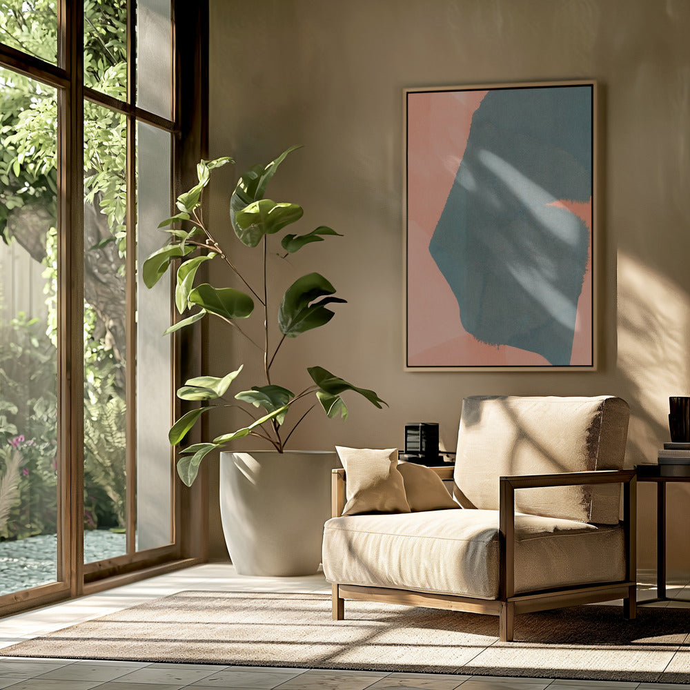 Abstract gedompeld landschap 2 | Poster