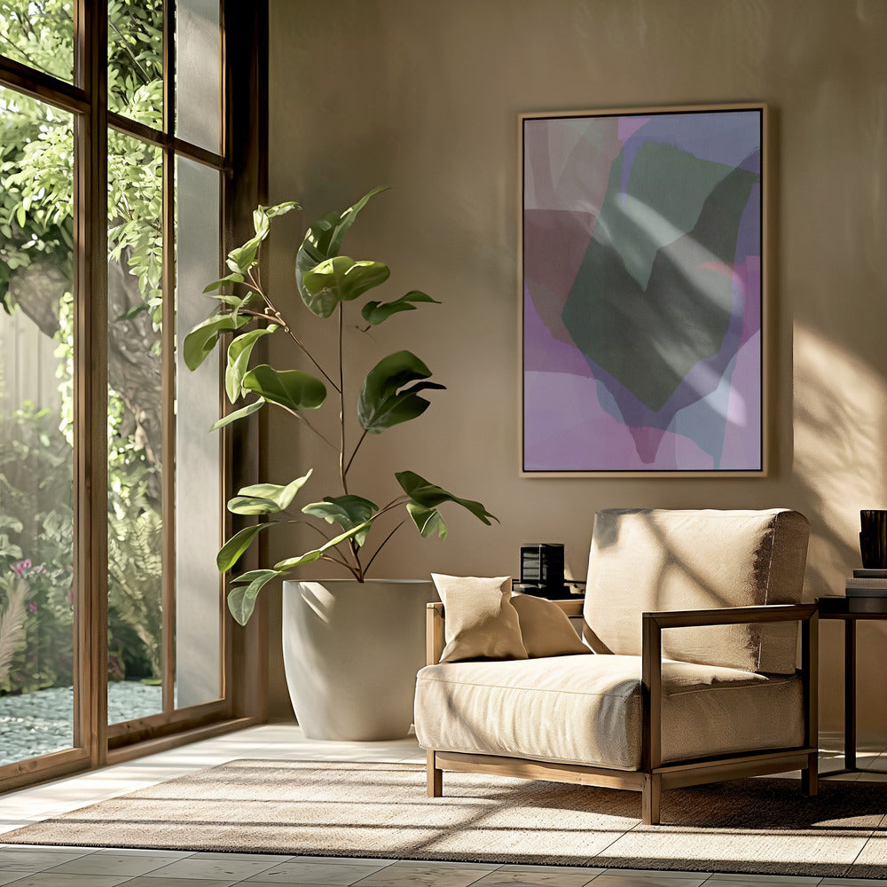 Abstract gedompeld landschap 5 | Poster