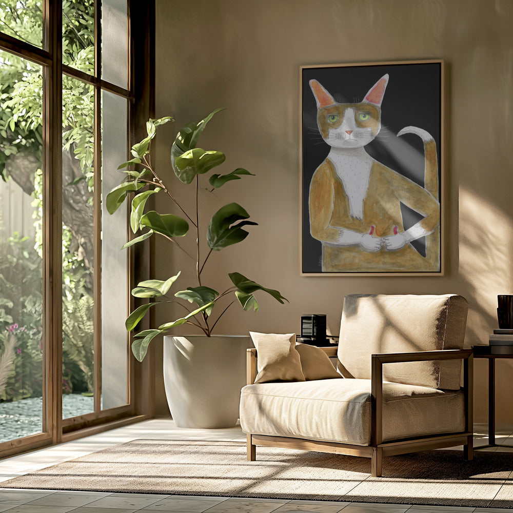 Alles oké kat, duimpje omhoog. | Poster