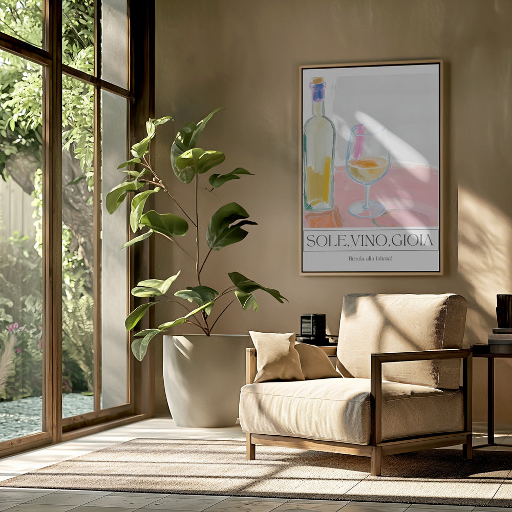 Zeetong, wijn, gioia | Poster