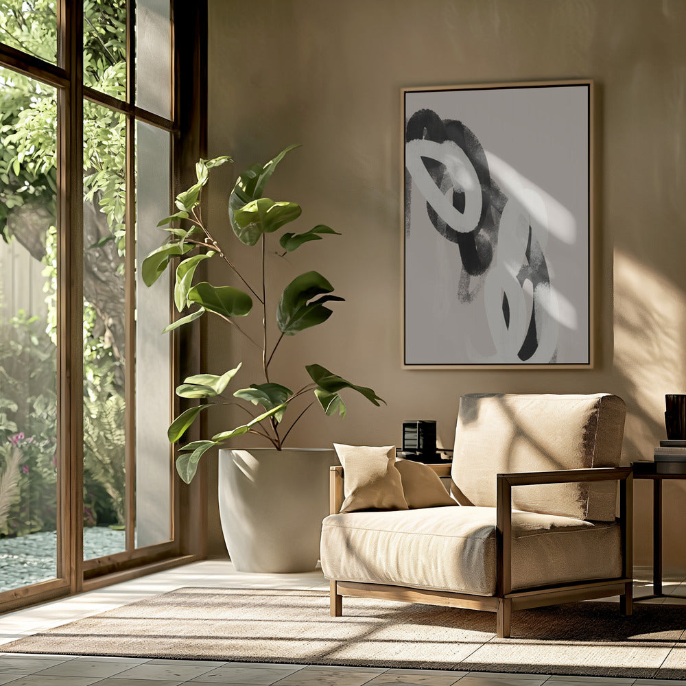 Monochrome lussen | Poster