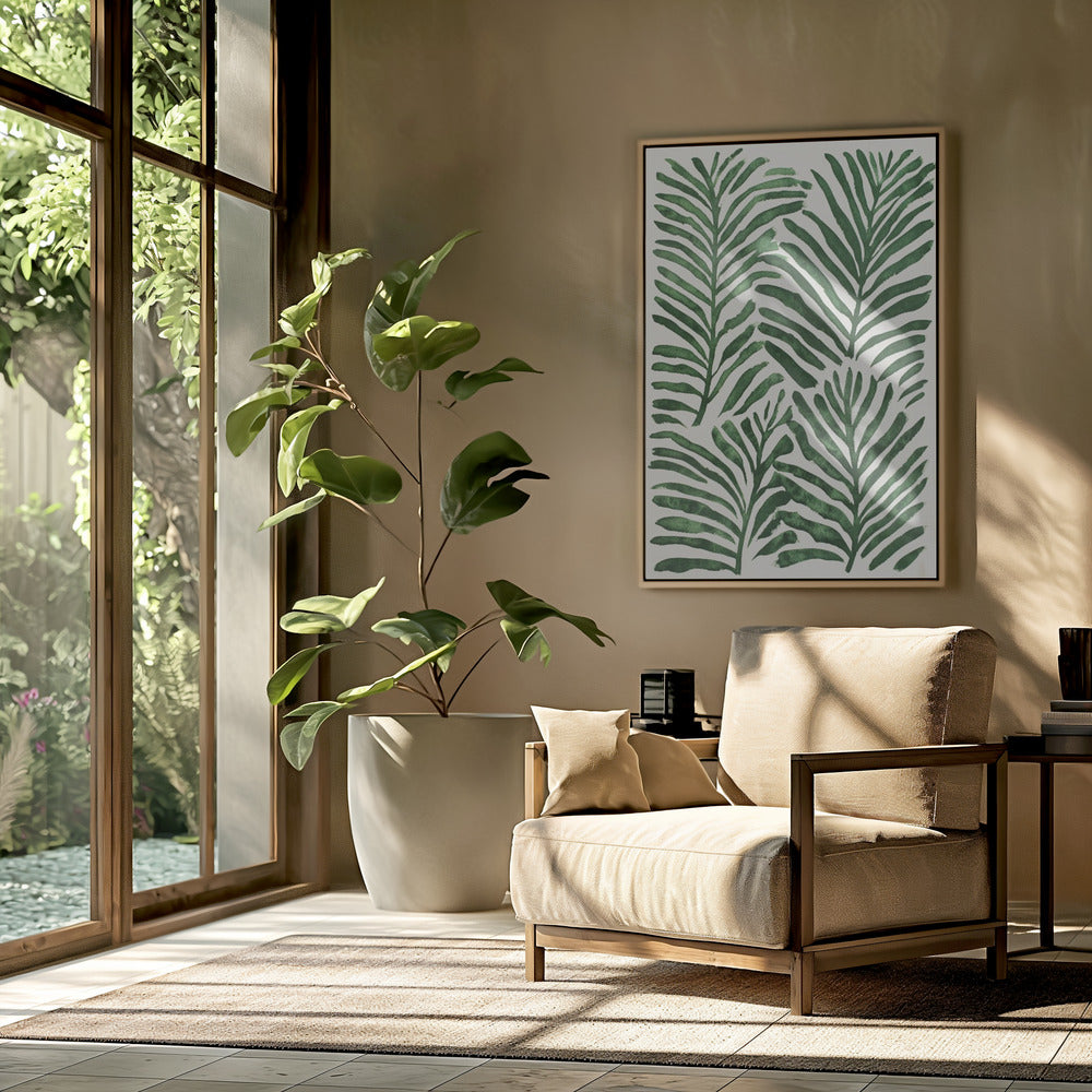 Groene bladeren | Poster