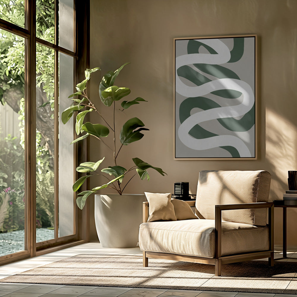 Expressionistische curven 3 | Poster
