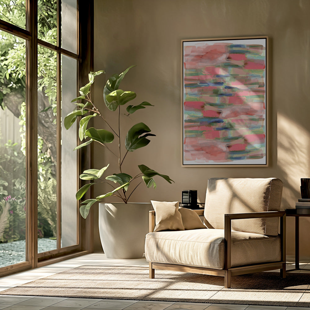 Abstracte vloeibare vormen print | poster