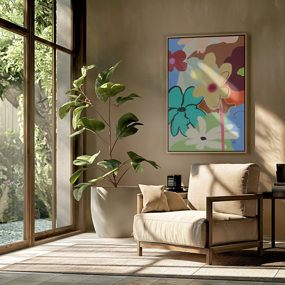 LUIDE BLOEMEN DANSEN | Poster