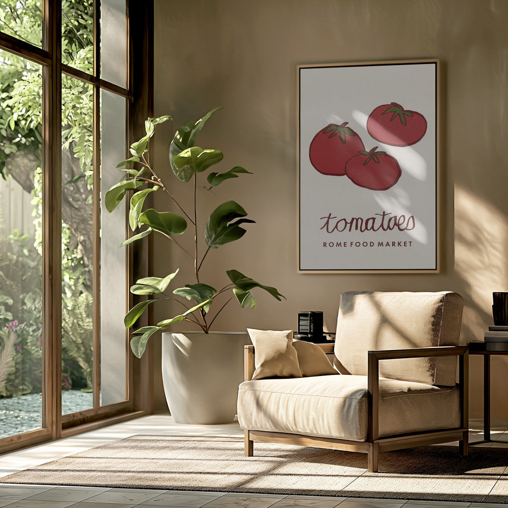 Food Art - Tomatenmarkt Rome | Poster