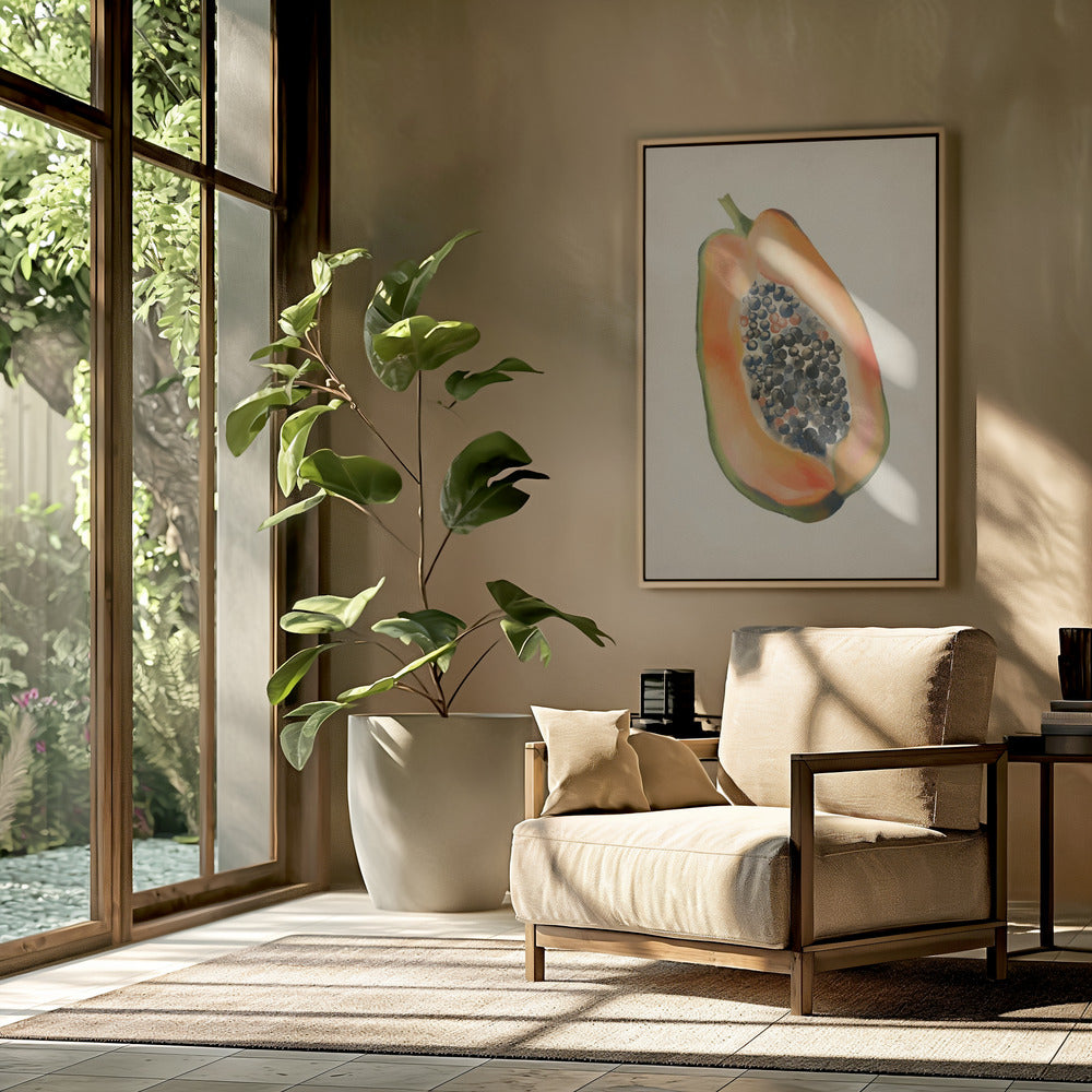Vintage fruit - Papaja | Poster