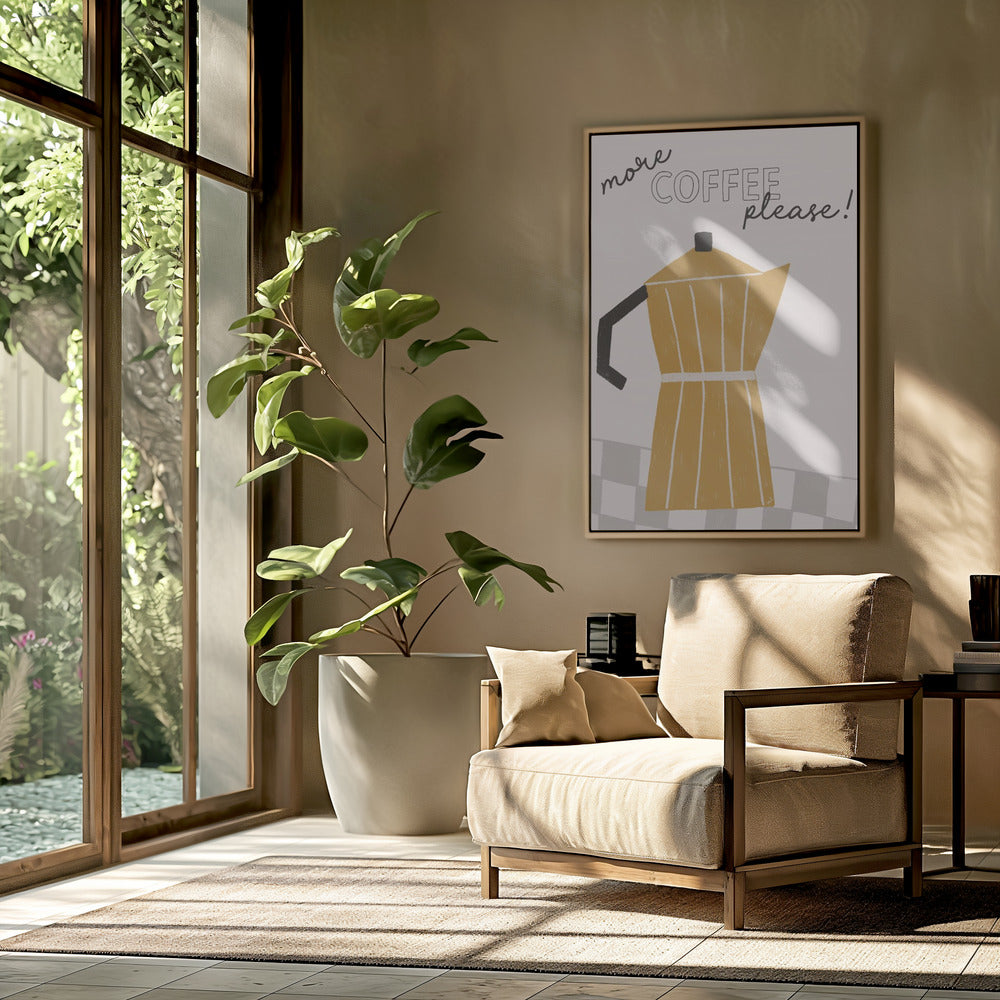 Meer koffie | Poster