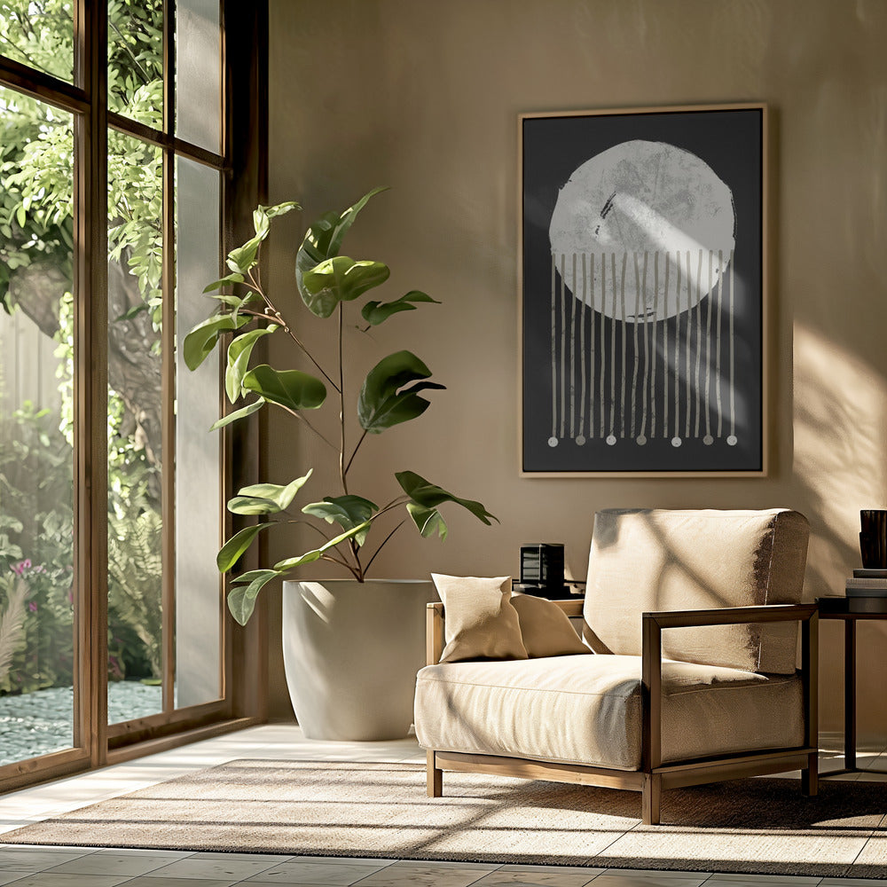 De abstractie van de avondval | Poster