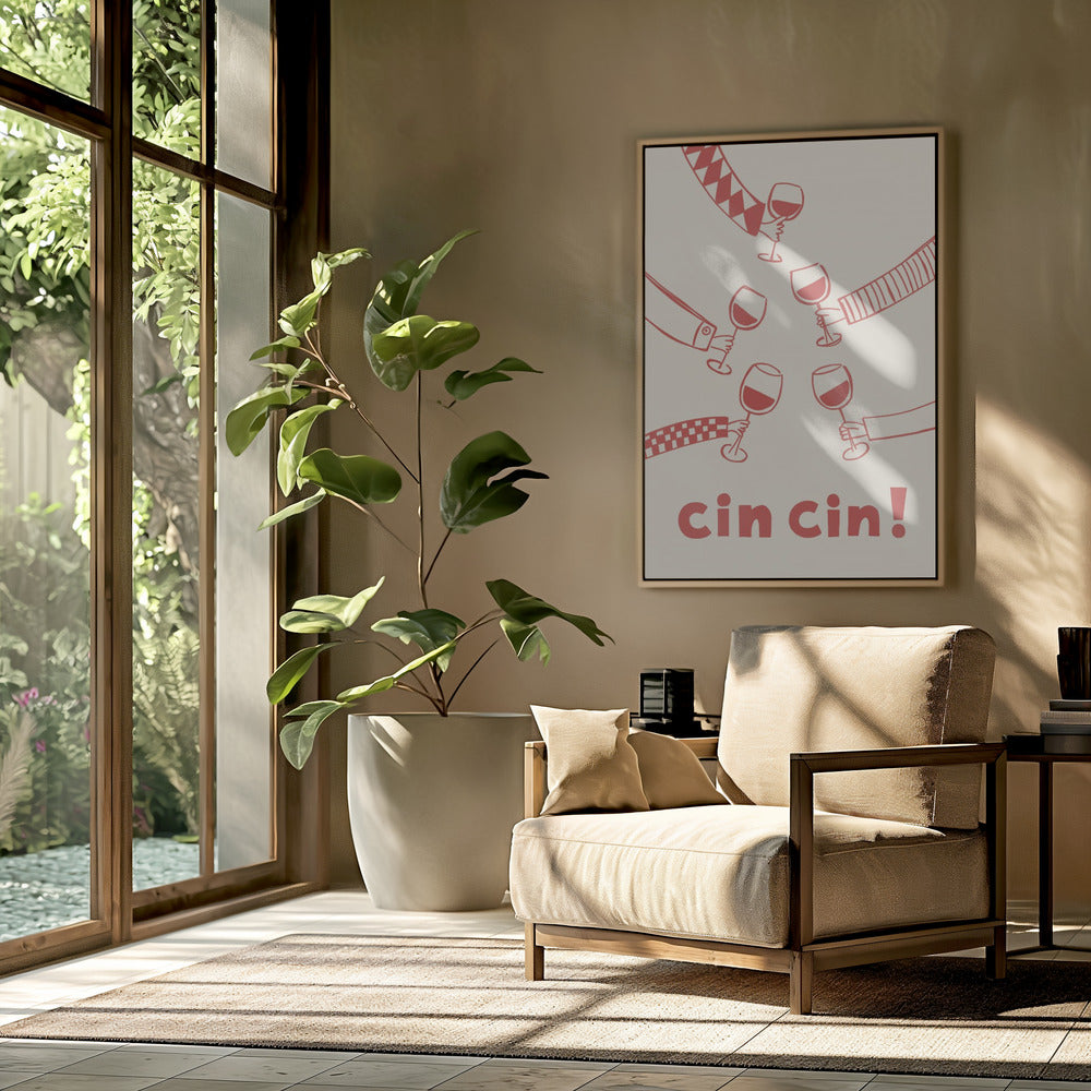 Cin cin! Wine Party with Friends | Poster
