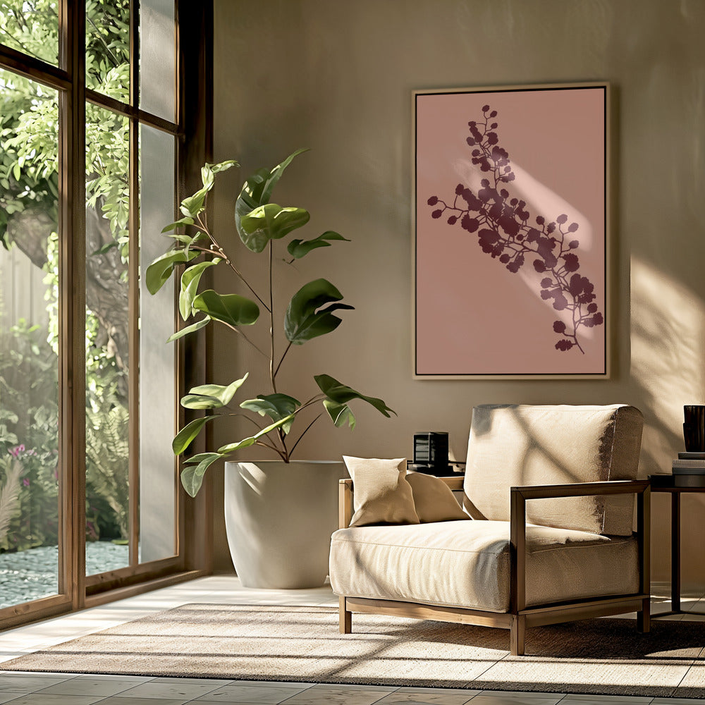 Bloemensilhouet 4 | Poster