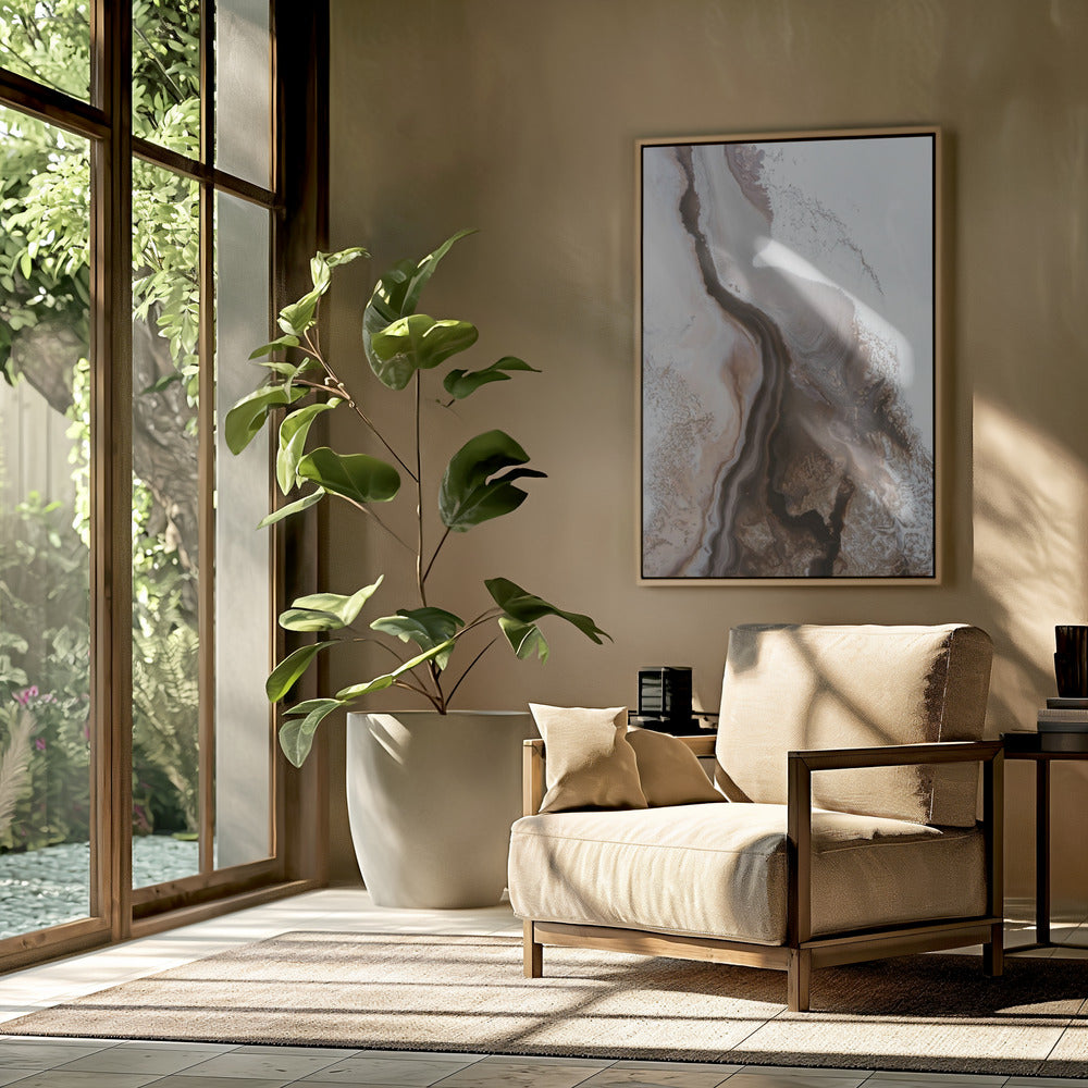 Sophisticated Browns - Aardse Stromingen 3 | Poster
