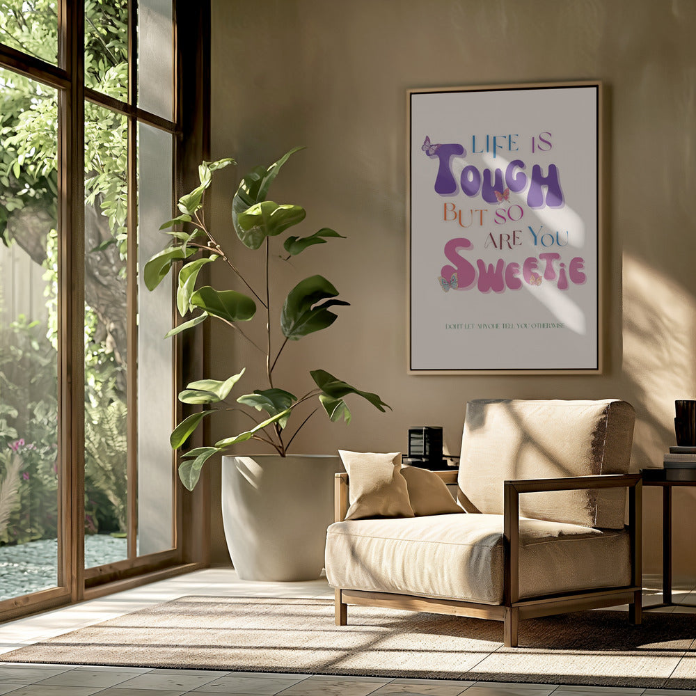 Kleurrijke typografische kunst | Poster