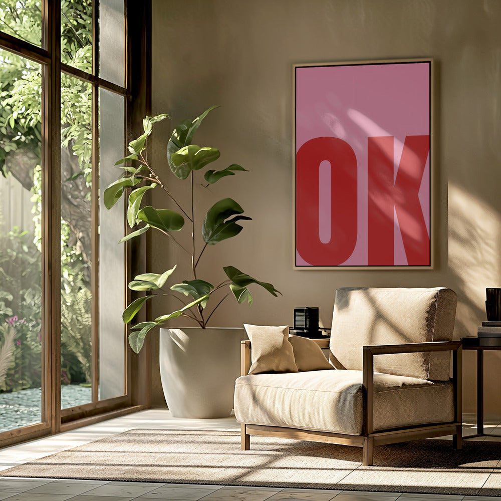 Gedurfde minimalistische tekst | Poster