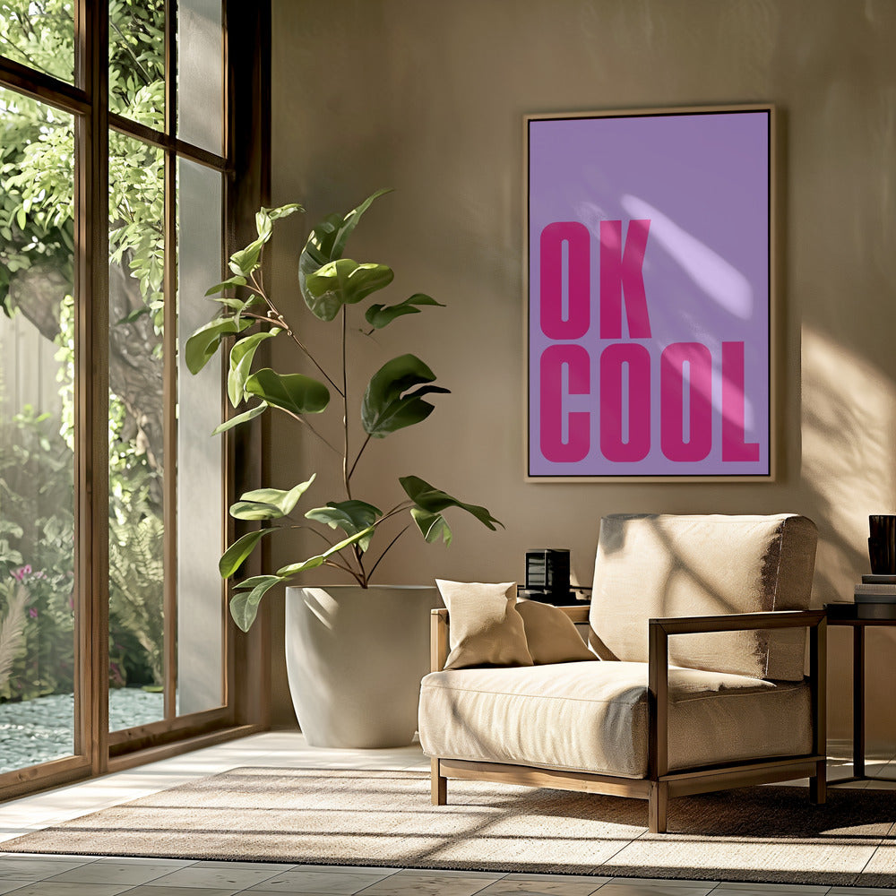 Gedurfde roze statement | Poster