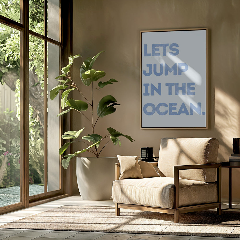 Laten we in de oceaan springen | Poster