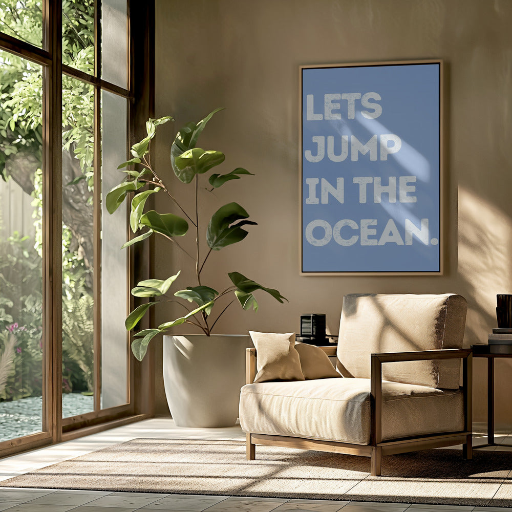Spring in de oceaan | Poster