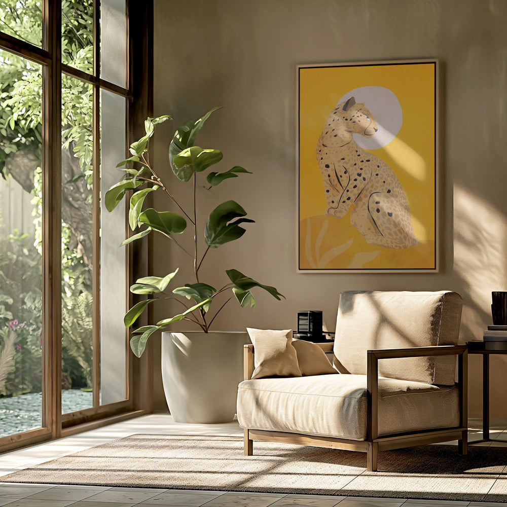 Gouden sierlijke cheetah | Poster