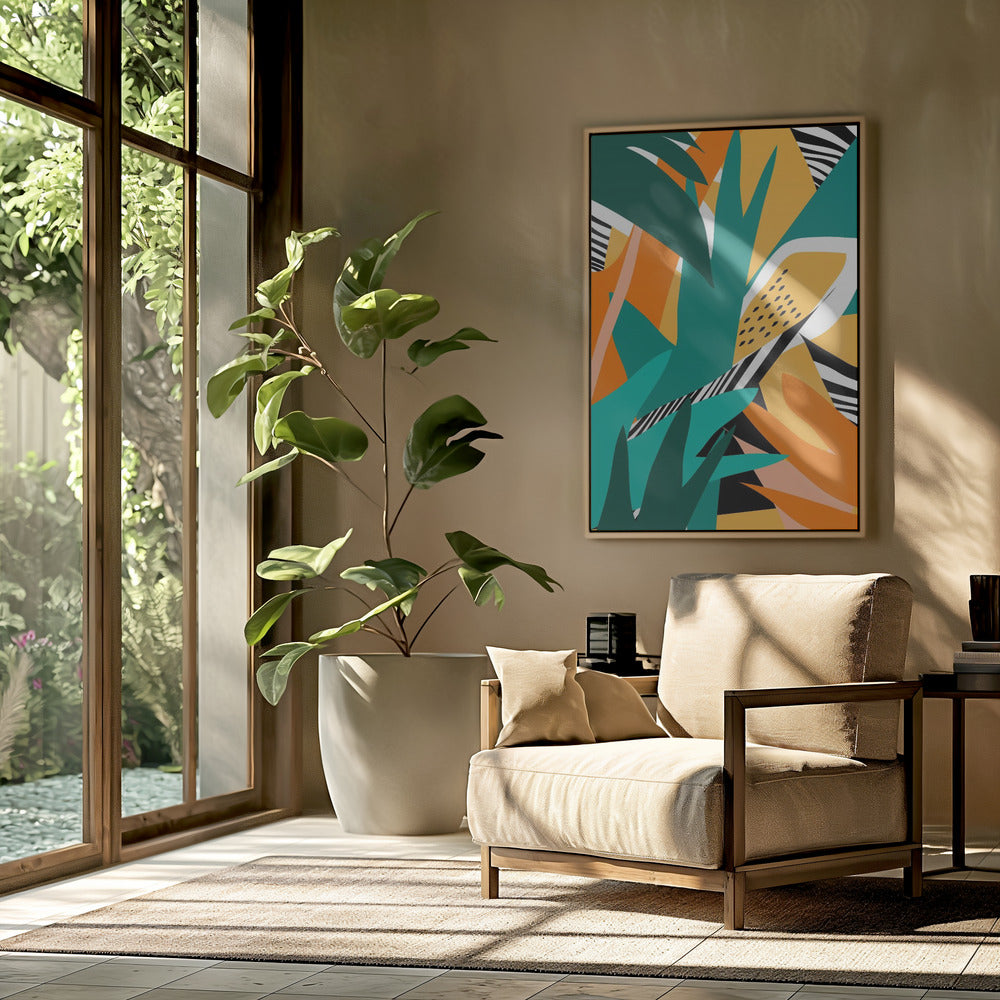 Jungle abstracte vorm | Poster