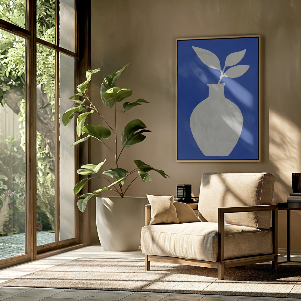 White Vase Silhouette | Poster
