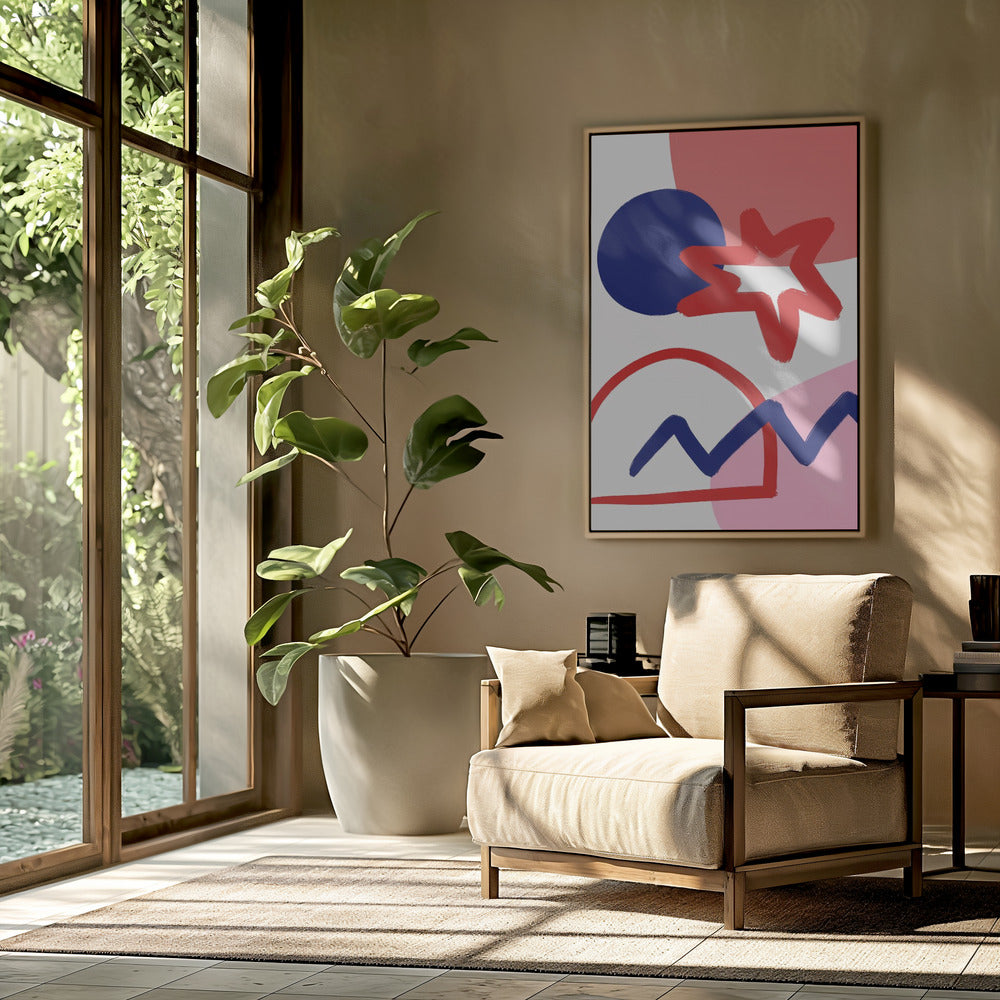 Gedurfde geometrische vormen | Poster