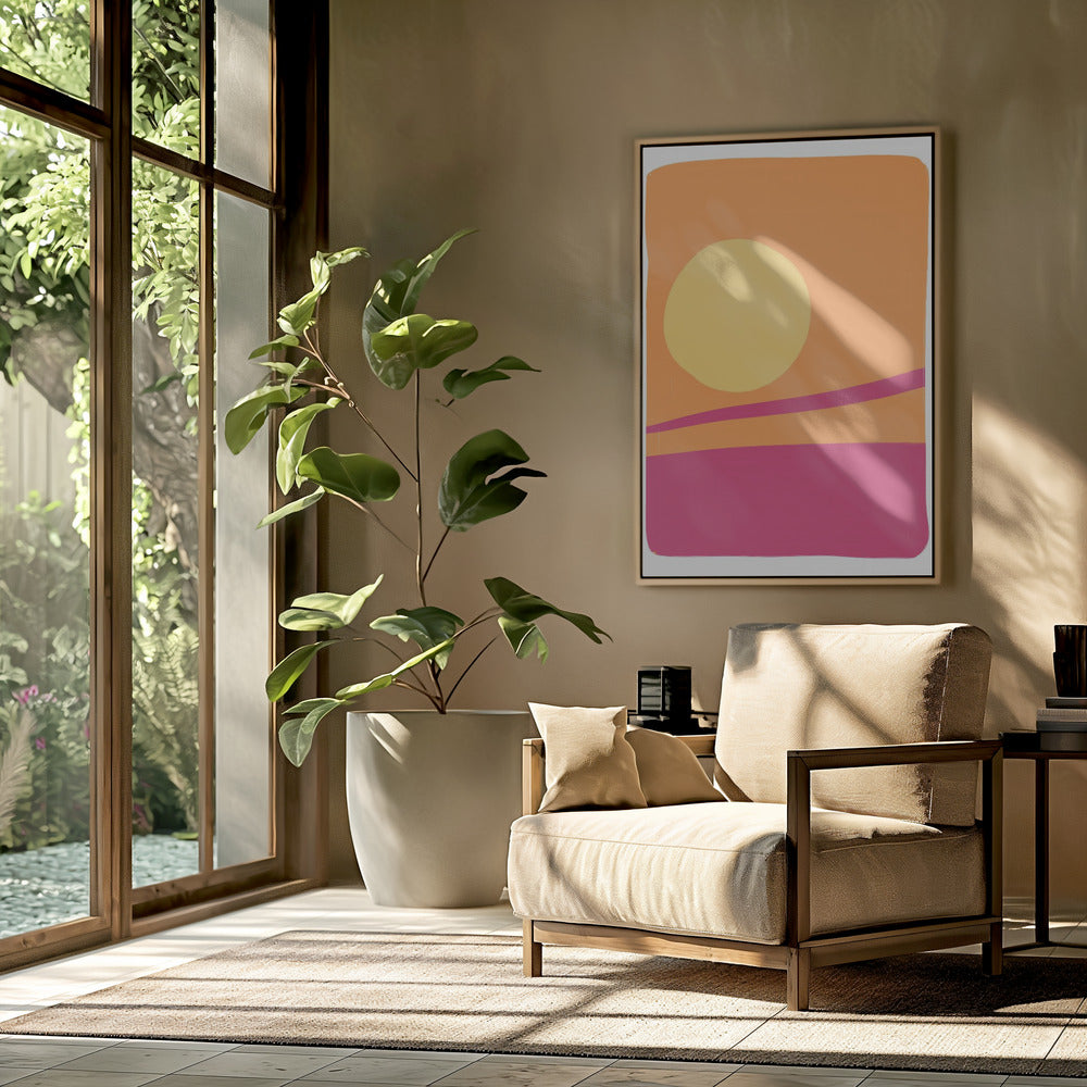 Levendige zonsonderganggloed | Poster