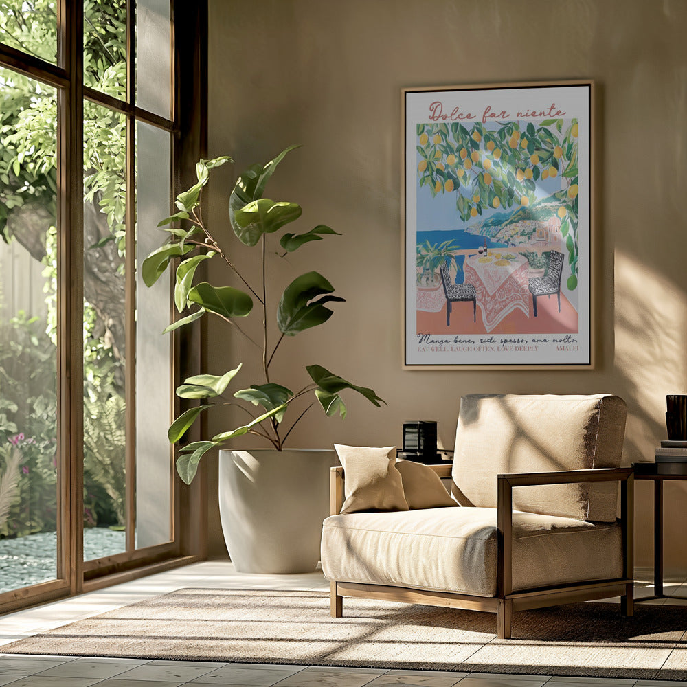 Eet goed Amalfi | Poster