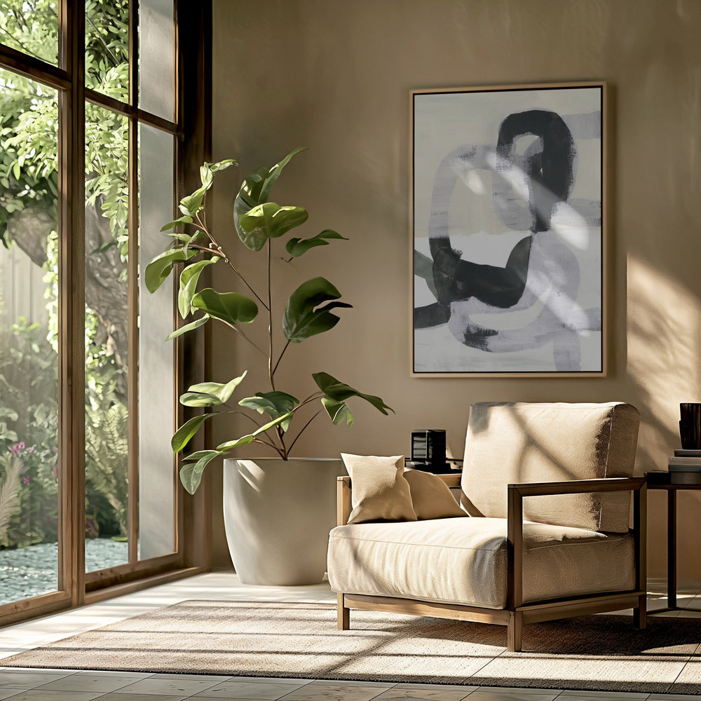 Zwart-wit gebaren | Poster