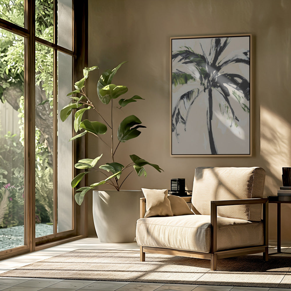 Abstracte palmboom | Poster