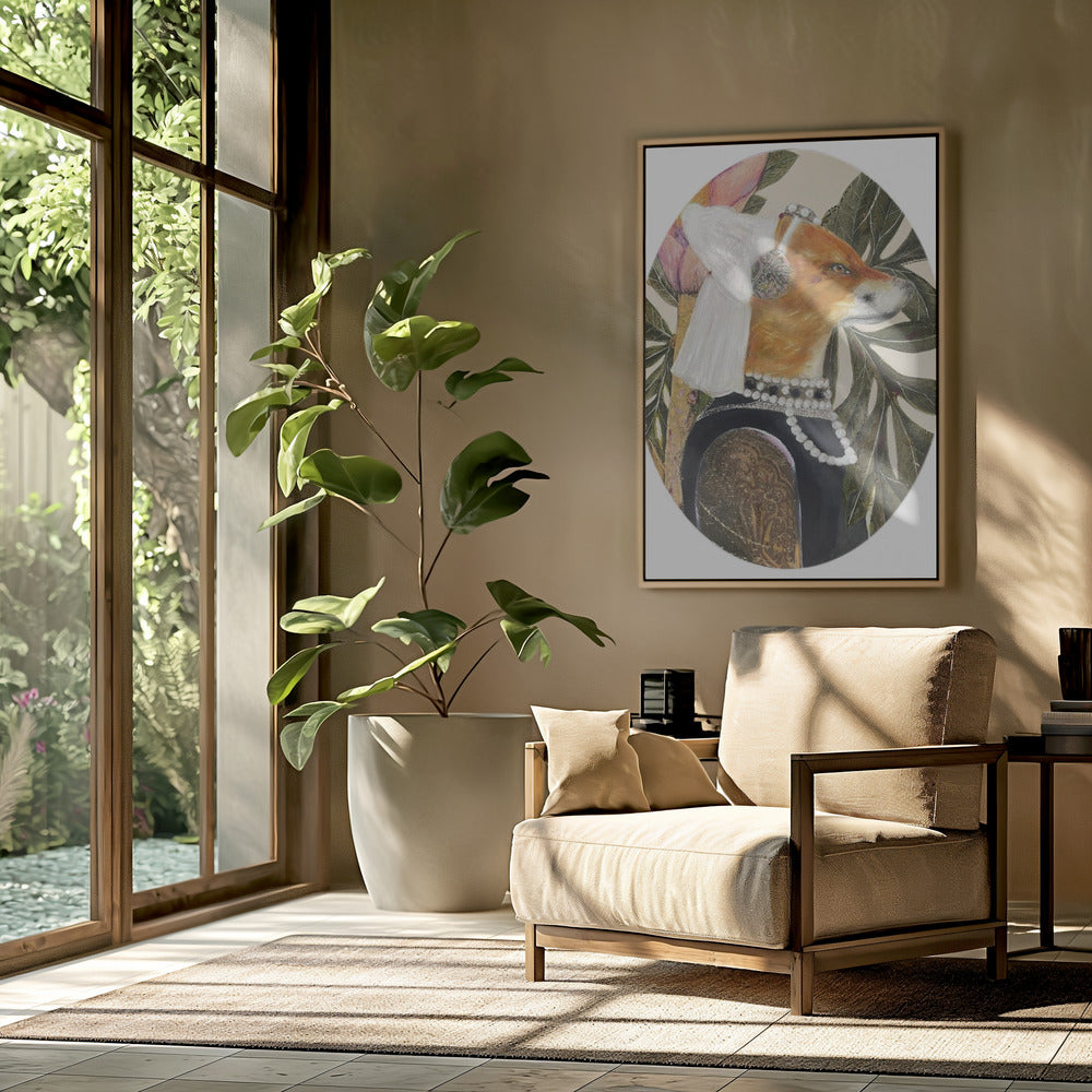 Vos gekleed in renaissancekleding | Poster