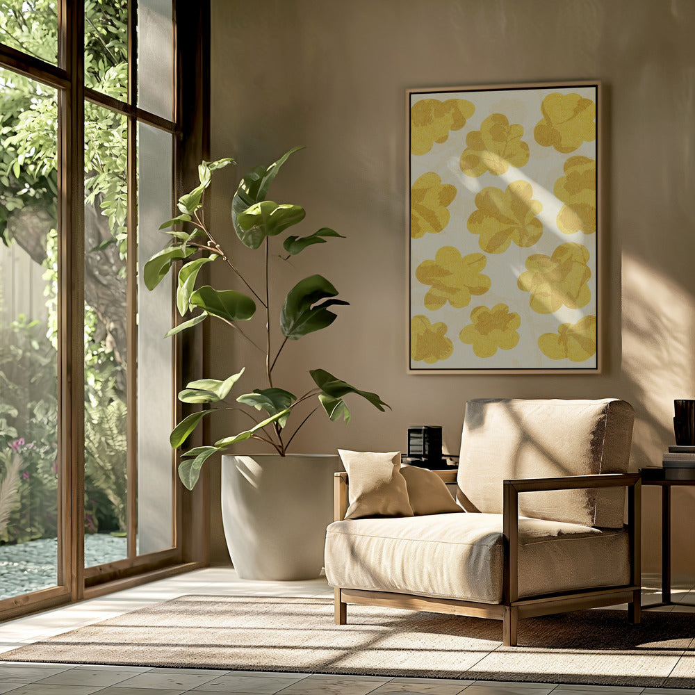 Gouden Bloemen | Poster