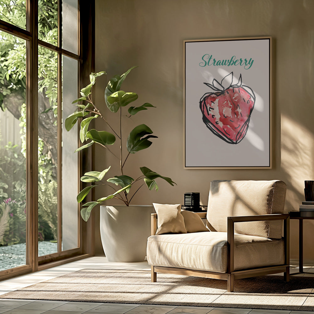 Aardbeiencharme | Poster