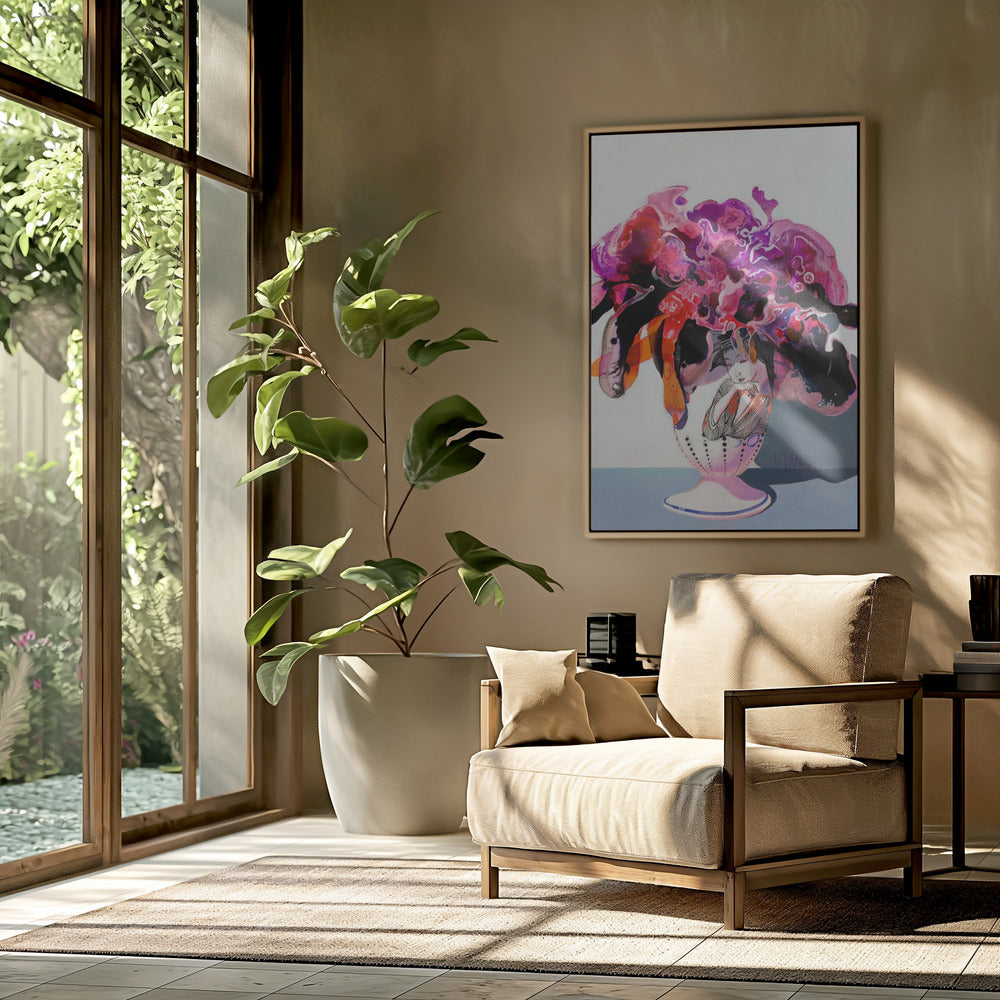 Boeket bloemen in een vaas | Poster