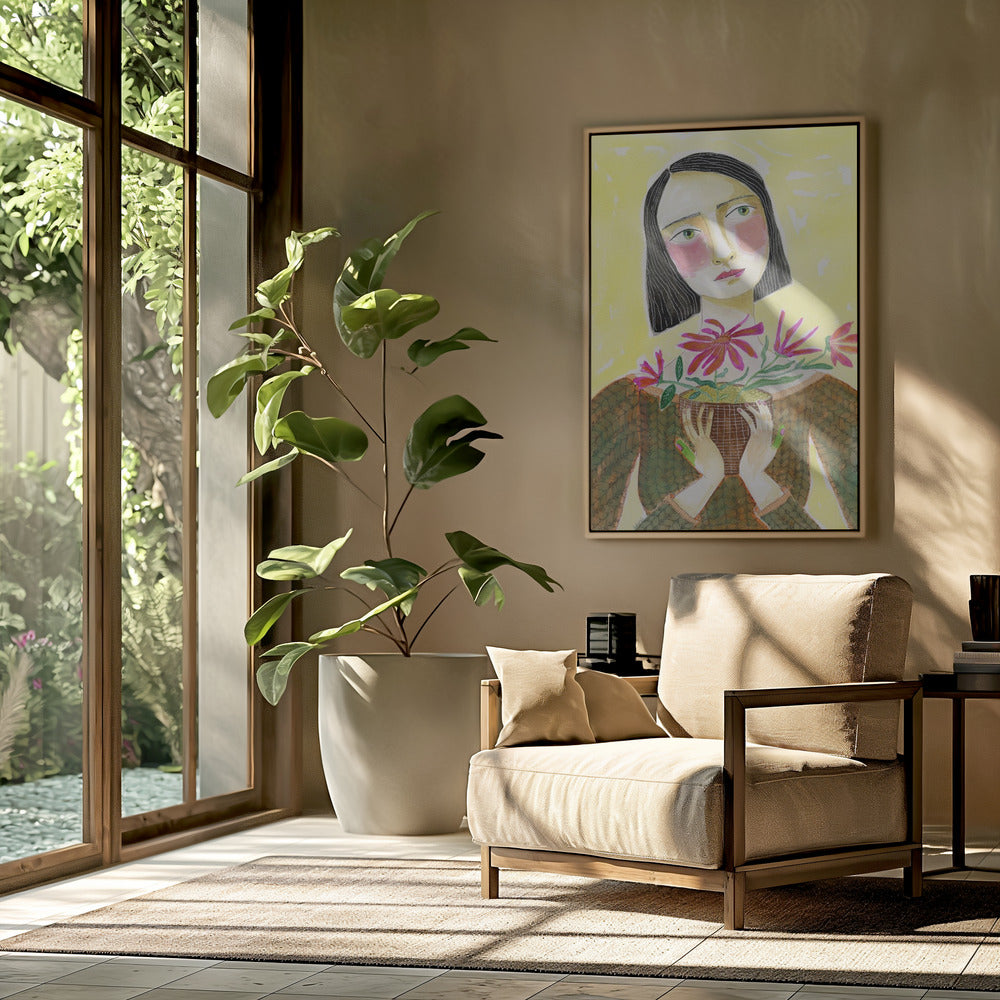 Plantenmoeder met groene vingers | Poster