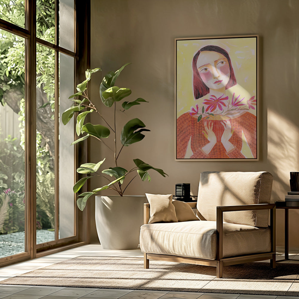 Plantenmoeder met groene vingers | Poster