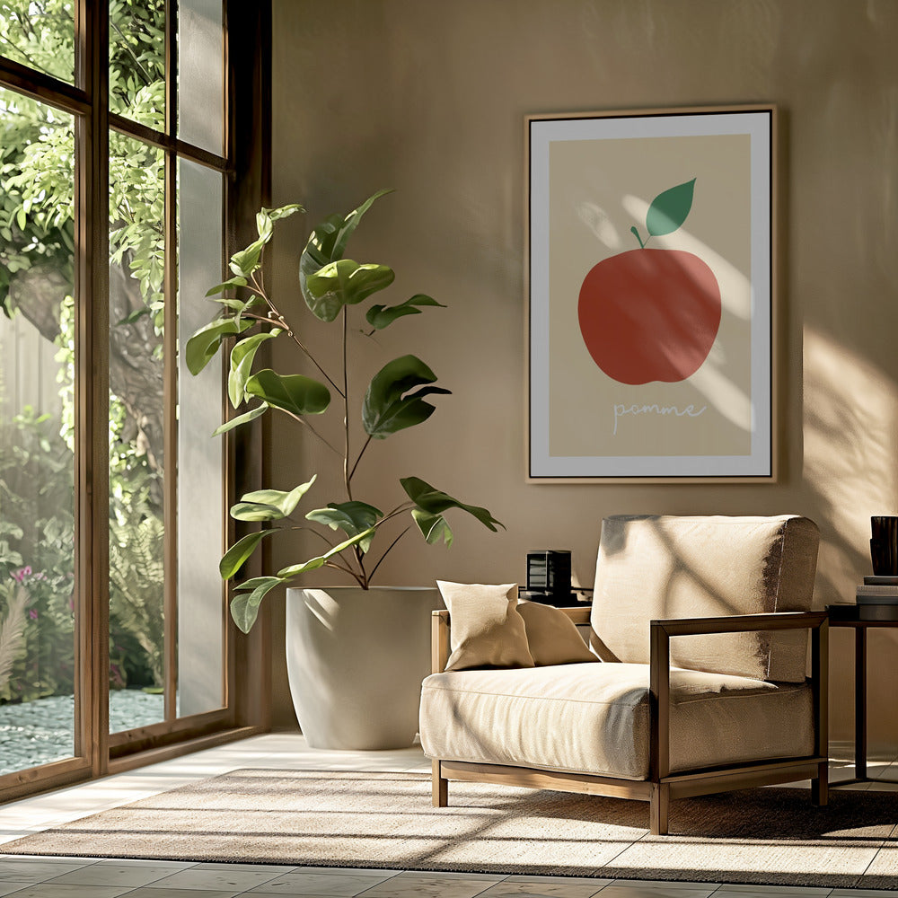 La Pomme (helderrood) | Poster