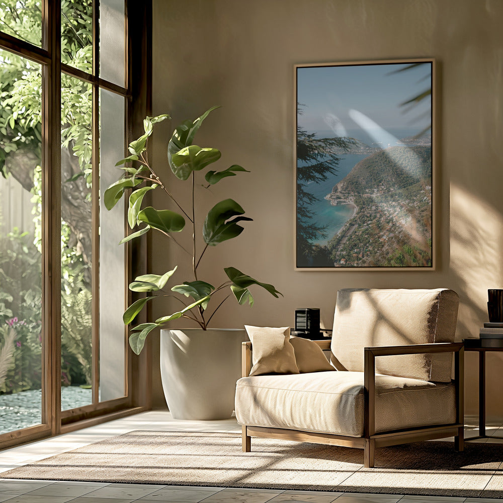 Groene heuvels en turquoise wateren | Poster