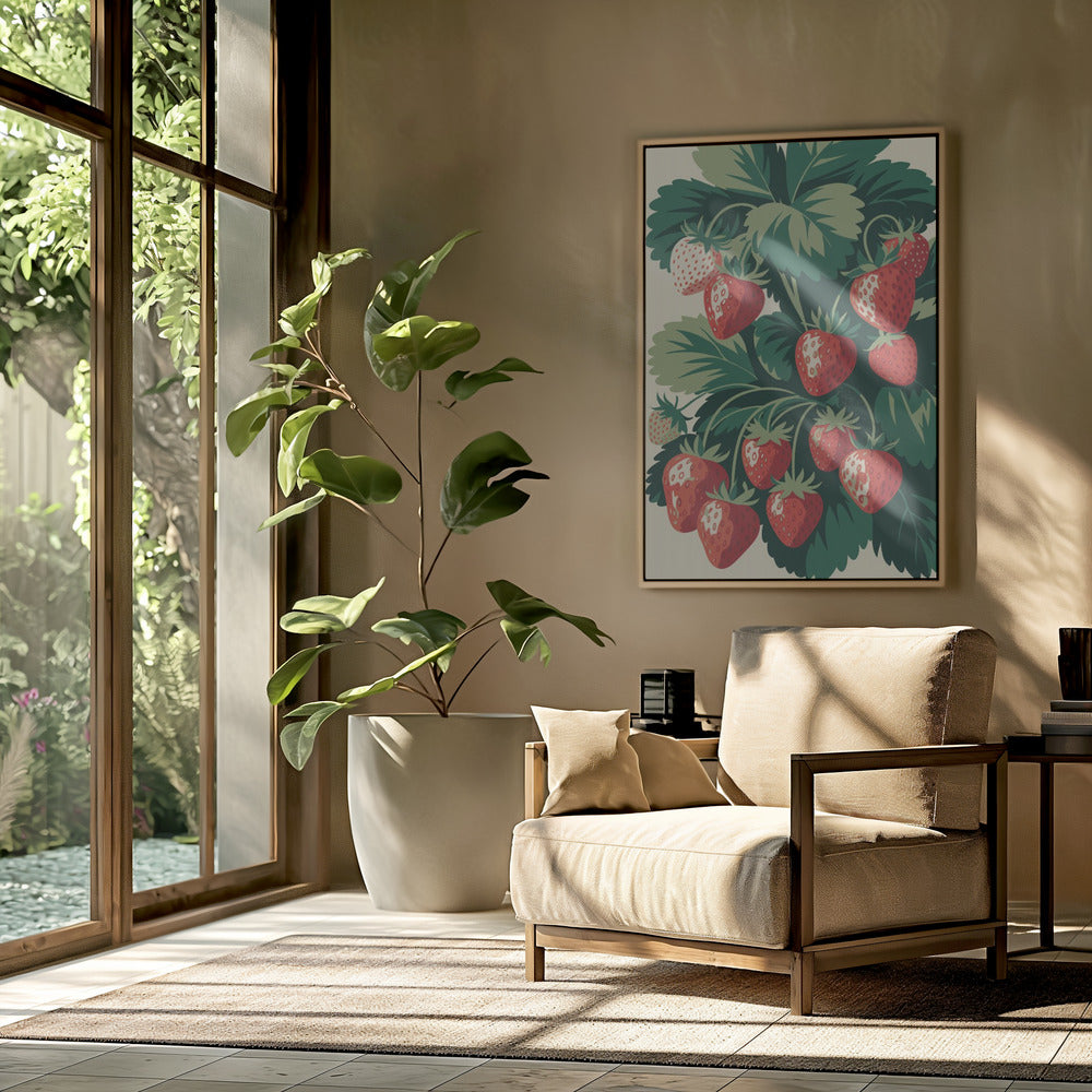 Sappige Aardbeienlekkernij | Poster