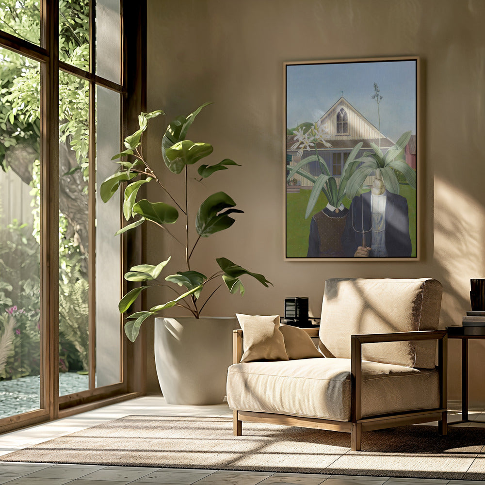 Bloemenduo Patchwork | Poster